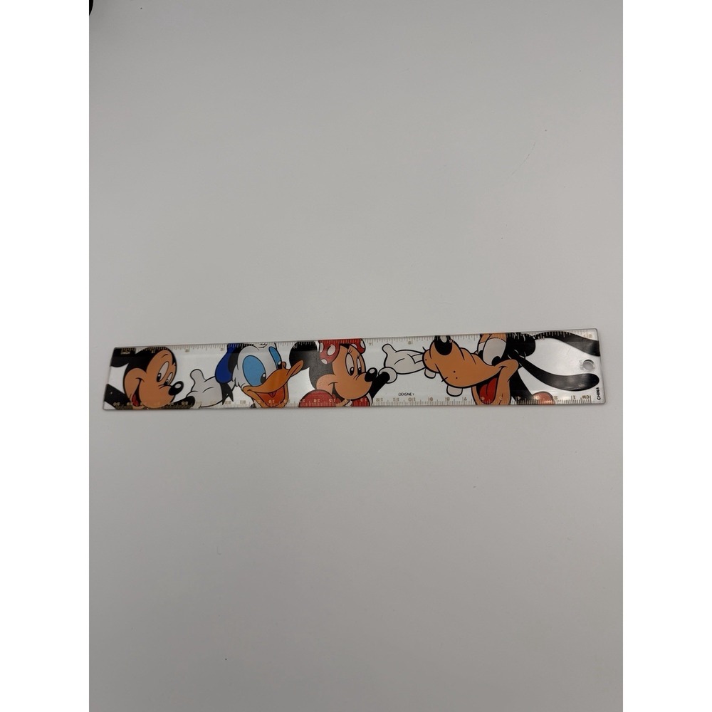 Disney Micky Mouse, Minnie Mouse, Daffy Duck, & Goofy 12 Inch Ruler